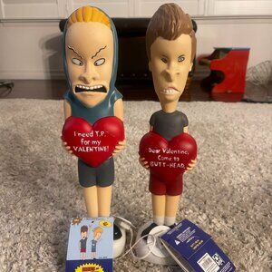 Gemmy Beavis & Butt-Head 14” Lighted Valentine Blow Mold Set (2)